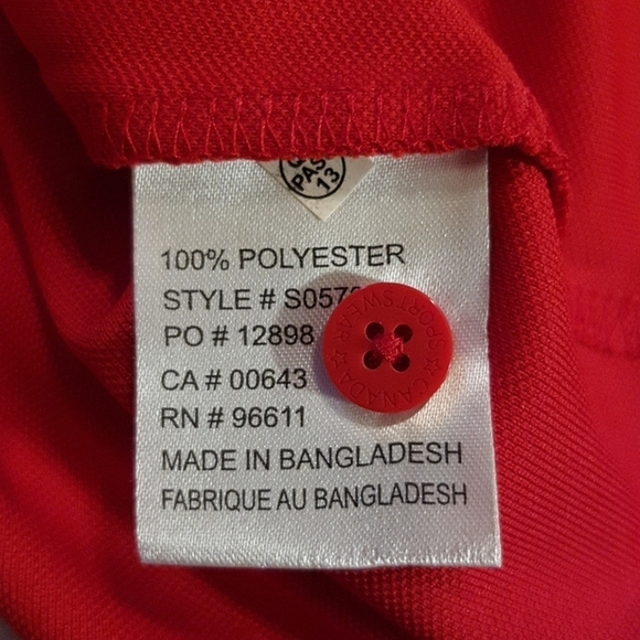 Unsolved Crime men's size 2XL red Polo shirt, New CLEAROUT PRICED - Picture 5 of 5